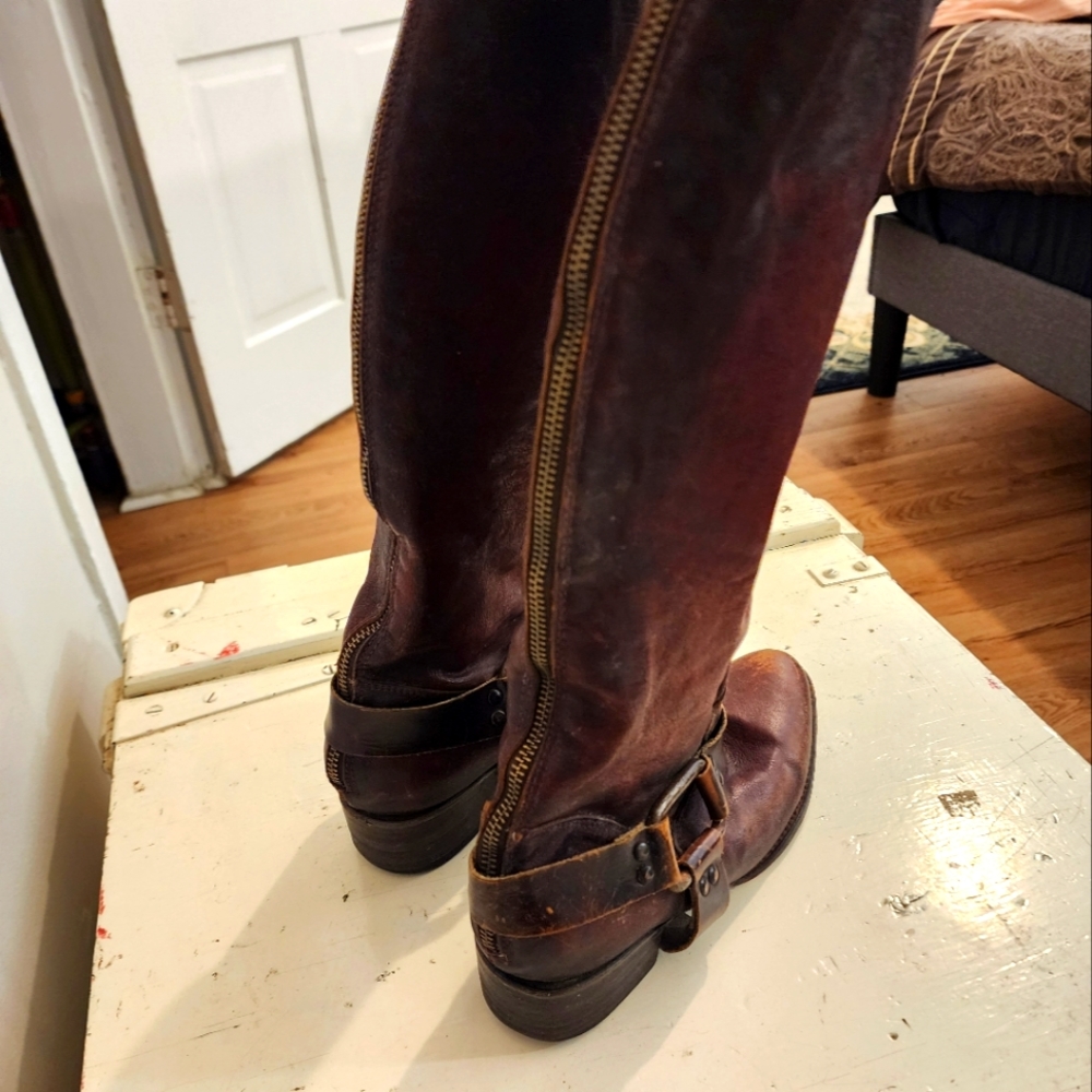 Freebird by Steven Phily Riding Boot In Rust Women’s 7 - Picture 2 of 6